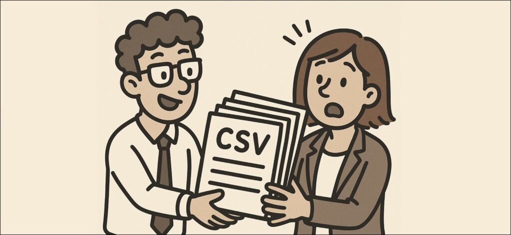 Big CSV to pass