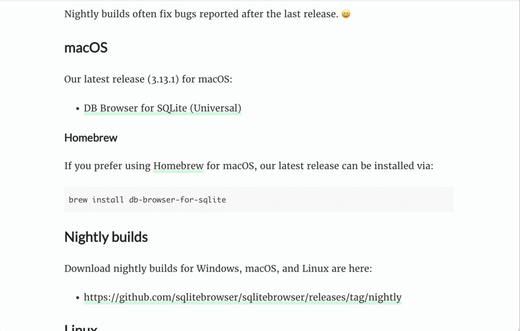 Download page 2 of DB browser for SQLite